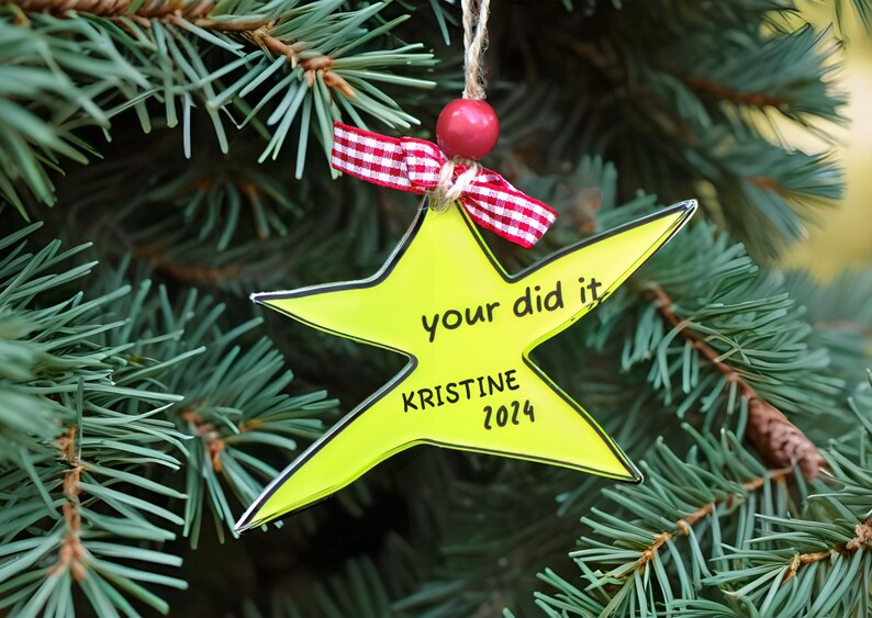 Your Did It, Custom Acrylic Ornament, Graduation Ornament, Collage