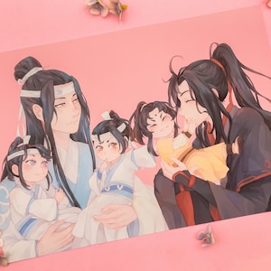 Wangxian en hun kinderen - print // Mo Dao Zu Shi // Grandmaster of Demonic Cultivation // MDZS