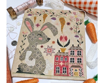 PDF* Roxie Rabbit cross stitch pattern