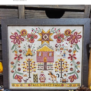 Pdf * Herbst Süßer Kreuzstich Stickmuster