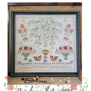 PDF* Josephine and Anne 1867 cross stitch pattern