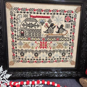 Pdf* Quaint Quakers #4 Winter cross stitch pattern
