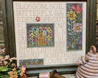 Pdf* Mixed Media Needleart: Flower Garden cross stitch pattern