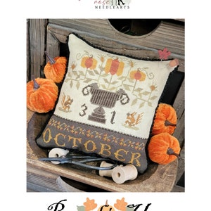 PDF* Pumpkin Urn cross stitch pattern