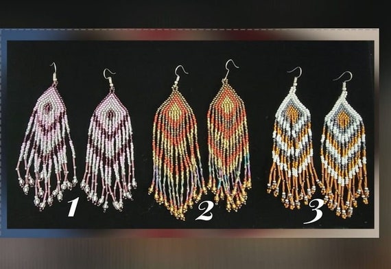 Aretes de Chaquira- Hecho en Panamá.