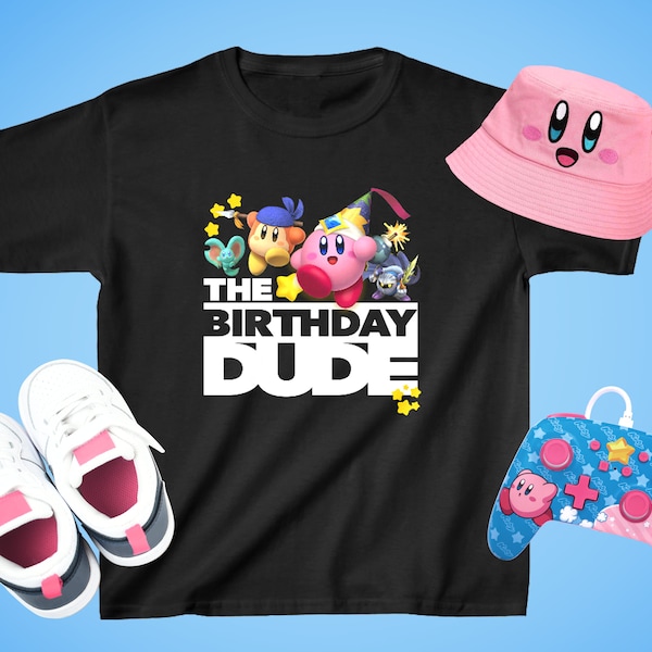 KIRBY Birthday Dude KIDS T-Shirt