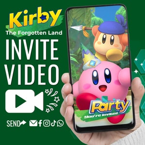 NEW! KIRBY Video Invitation • Animated