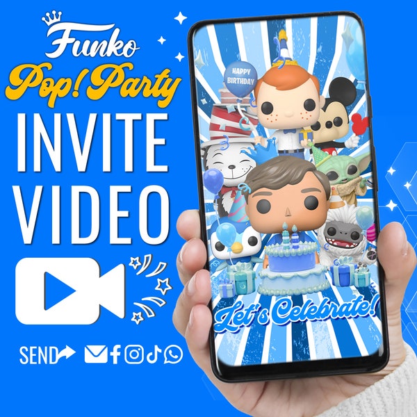 NEW! FUNKO POP Party Evite • Animated