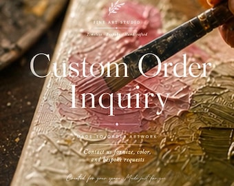 UneJolieAttention Original Masterpiece: Personalized 3D Impasto Paintings, Hand-Crafted to Order