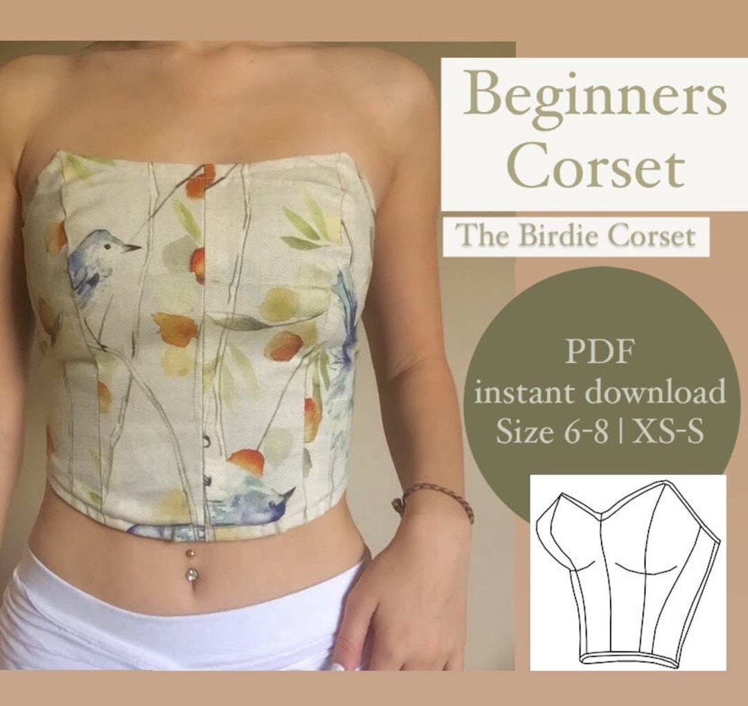 Mary Corset PDF Sewing Pattern Corset Pattern Corset Sewing Pattern 6 SIZES  Instant Download A4, US Letter -  Finland