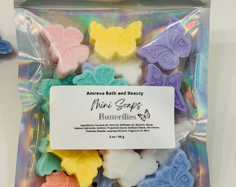 Mini Butterfly Soaps: Handmade Glycerin Soap Favors, 24 pc