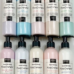 Nourishing Hand and Body Moisturizer | Moisturizing Lotion | YOU CHOOSE Scent | 8 Oz and 16 Oz | Pump Bottle Lotion | Shea Butter Moisture