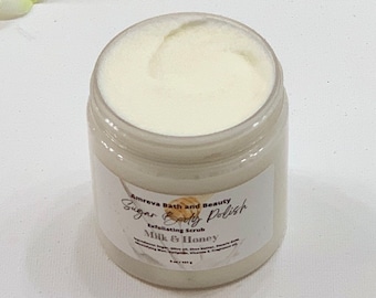 Milk & Honey Whipped Sugar Body Scrub: Exfoliating Body Polish