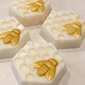 Milk and Honey Handmade Soap | Glycerin Bar Soap | Hexagon Soap | Hand & Body Soap | Marbled Soap |Gift Idea |Gift For Her |Gift For Friend