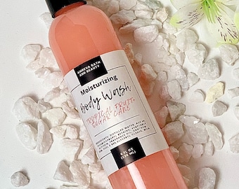 Tropical Fruit & Sugarcane Body Wash, Shower Gel, Moisturizing Liquid Soap