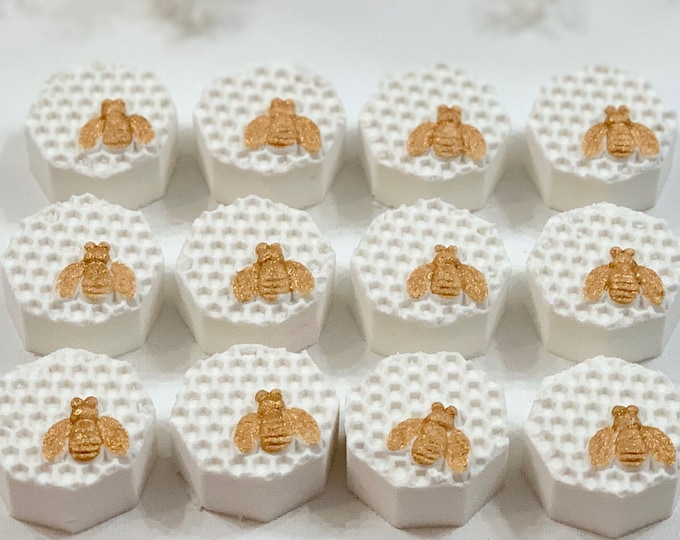 Milk and Honey Bath Bombs | Honey Bee Bath Bomb | Vegan | | Bridal Shower Gift | Bath Fizzy | Wedding