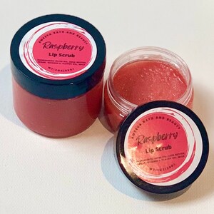 Sugar Lip Scrub | RASPBERRY Lip Scrub | Sugar Scrub | Lip Exfoliant | Lip Polish | Dry Lip Relief | Chapped Lips |