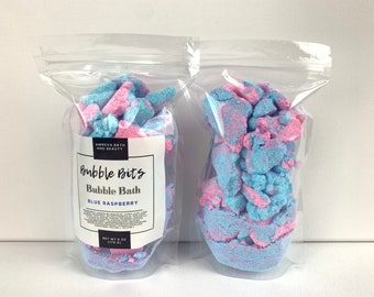 Blue Raspberry Bubble Bath Bits: Sweet Scented Bath Treat