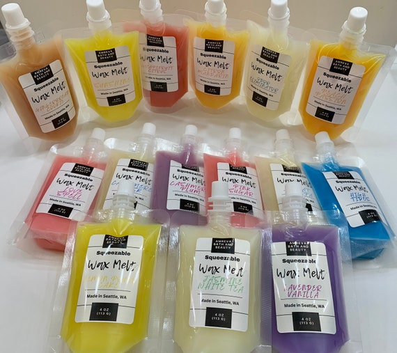 Squeezable Wax Melts: Highly Scented, You Choose Scent (4 Oz, 8 Oz)