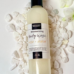 Milk & Honey Body Wash, Shower Gel, Moisturizing Liquid Soap