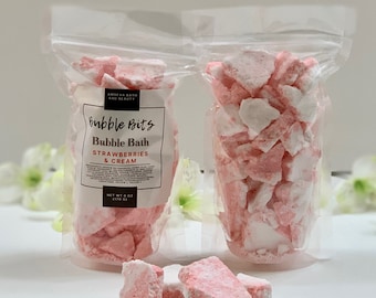 Strawberries and Cream Bubble Bath Bits