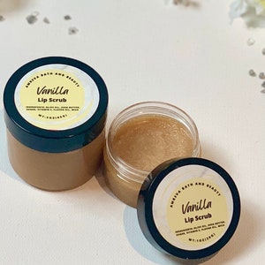 Sugar Lip Scrub | VANILLA  Lip Scrub | Sugar Scrub | Lip Exfoliant | Lip Polish | Dry Lip Relief | Chapped Lips |