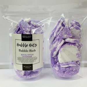 Lavender Eucalyptus Bubble Bath Bits: Sore Muscle Soak