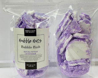 Lavender Eucalyptus Bubble Bath Bits: Sore Muscle Soak