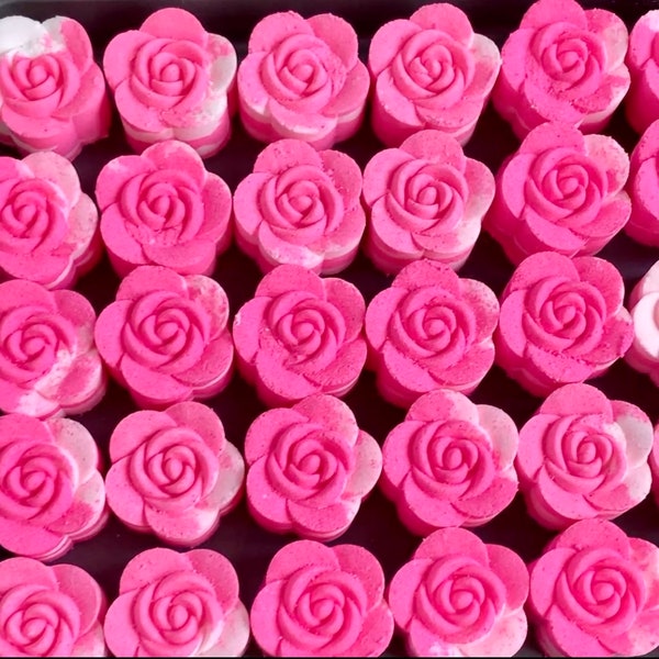 Pink Rose Bath Bomb | Rose Bath | Vegan Bath Bombs | Floral Bath Soak | Small Bath Bombs | Gift Idea | Gift For Her | Birthday Gift |