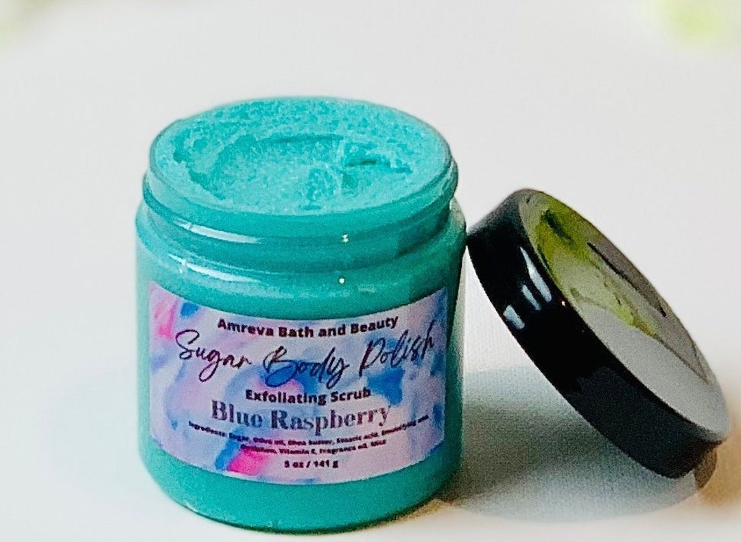 Sour Blue Raspberry Scrub Blue Raspberry Sugar Scrub | Body Scrub | Body Polish| | Exfoliant ...
