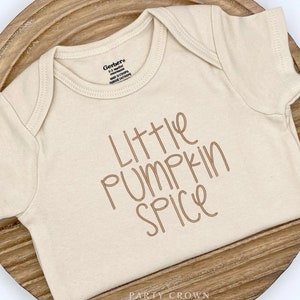 Embroidered Little Pumpkin Spice Bodysuit • 1st Thanksgiving Bodysuits • Fall Baby outfit • Hello Fall Bodysuit • Little Pumpkin Latte