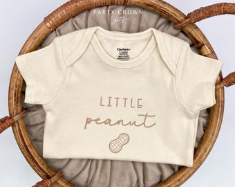 Embroidered Little Peanut Bodysuit ONESIES® Brand • Pregnancy Announcement • Cute Baby Nickname • Baby Announcement • Little Peanut Baby