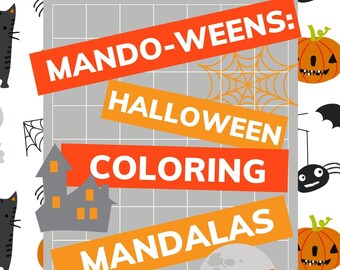 Mando-weens: Halloween Coloring Mandalas (Kid's and Adult Spooky Fun Halloween Mandala Digital Coloring Book)