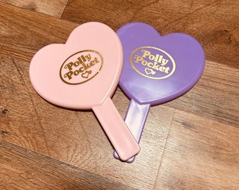 Polly Pocket Heart Hand Mirrors