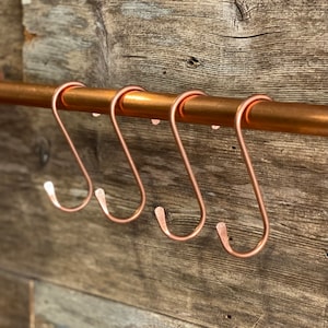 Copper S hooks 3” (4 pack)