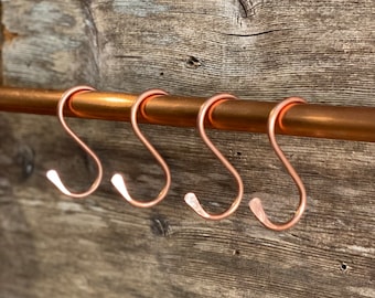 Copper S hooks 2” (4 pack)