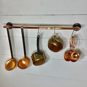 Copper Pot Rail, Copper Pot Rack