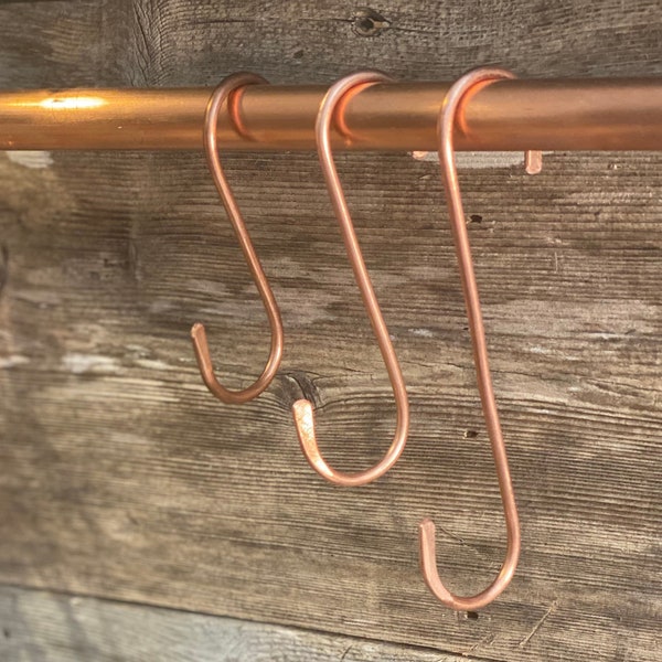 Copper s hooks variety pack of 3”,4”,5”