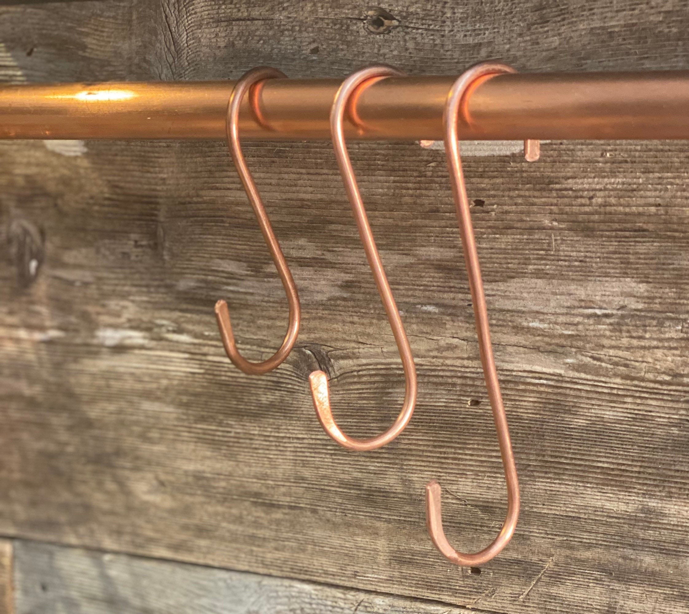 Copper s hooks variety pack of 3”,4”,5”