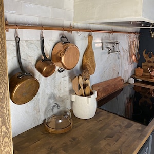 Bakers rack with pot hanger deals