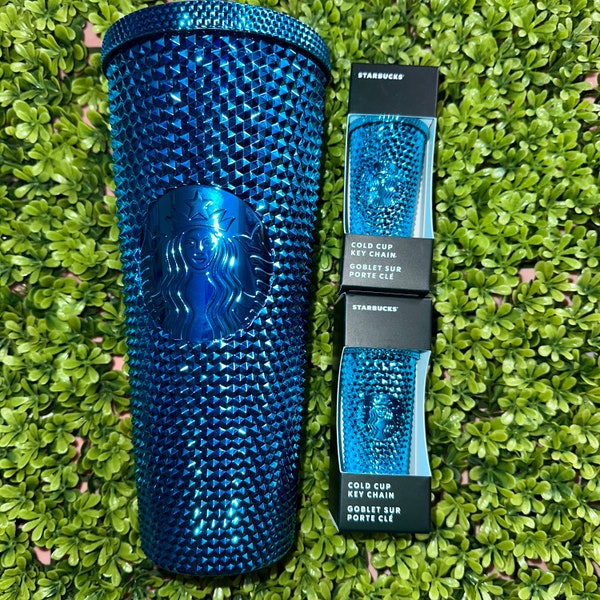 Blue Studded Starbucks Etsy