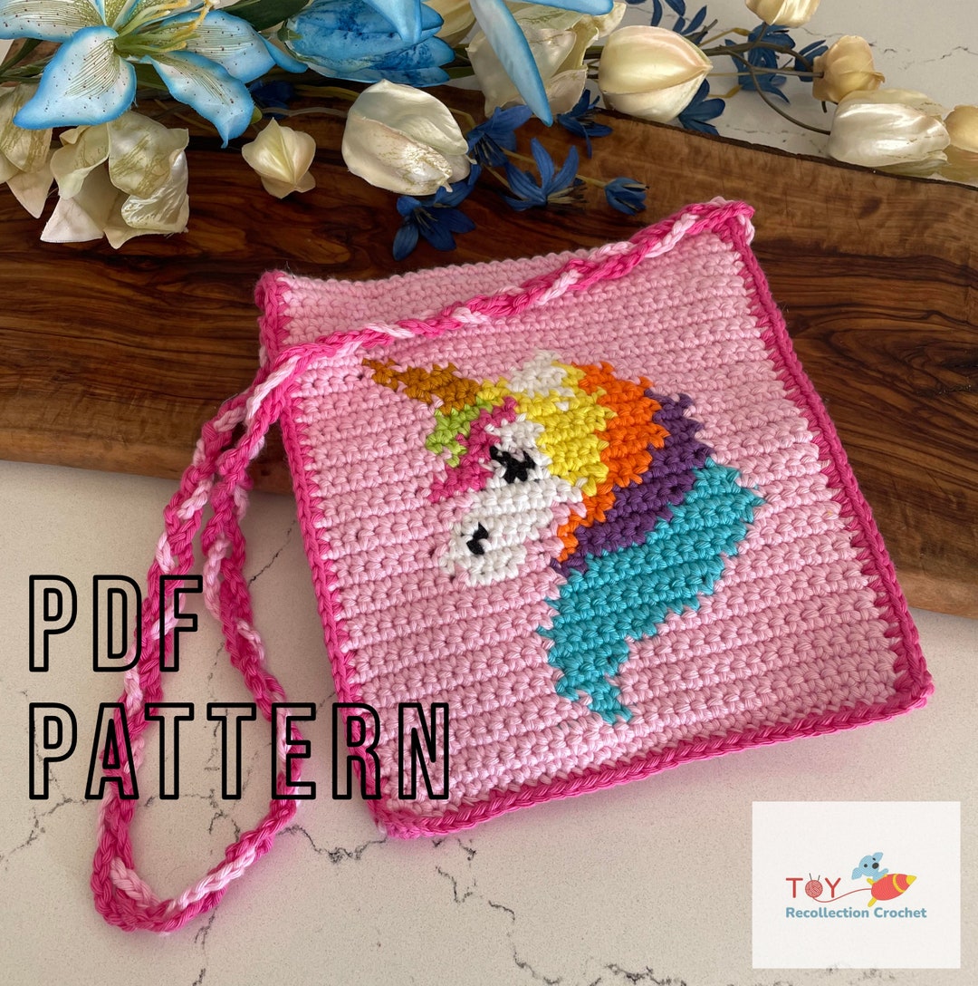 Unicorn Purse Crochet Pattern / Beginner / PDF Crochet Pattern Etsy