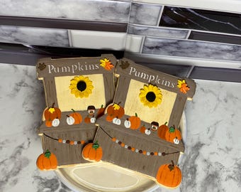 Faux pumpkin stand sugar cookie/fake cookie/Fall decor/food prop
