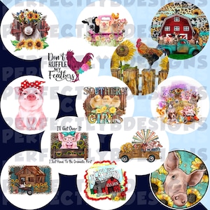 Western Grab Bag | Circle Cardstock Cutouts | Car Freshies | Freshie Cardstock | Western | Country | Howdy | Western Freshies | Cactus
