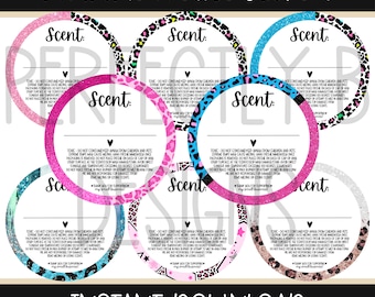 Pegatinas con aroma Freshie PNG / Instrucciones para ambientador de coche (descarga digital)