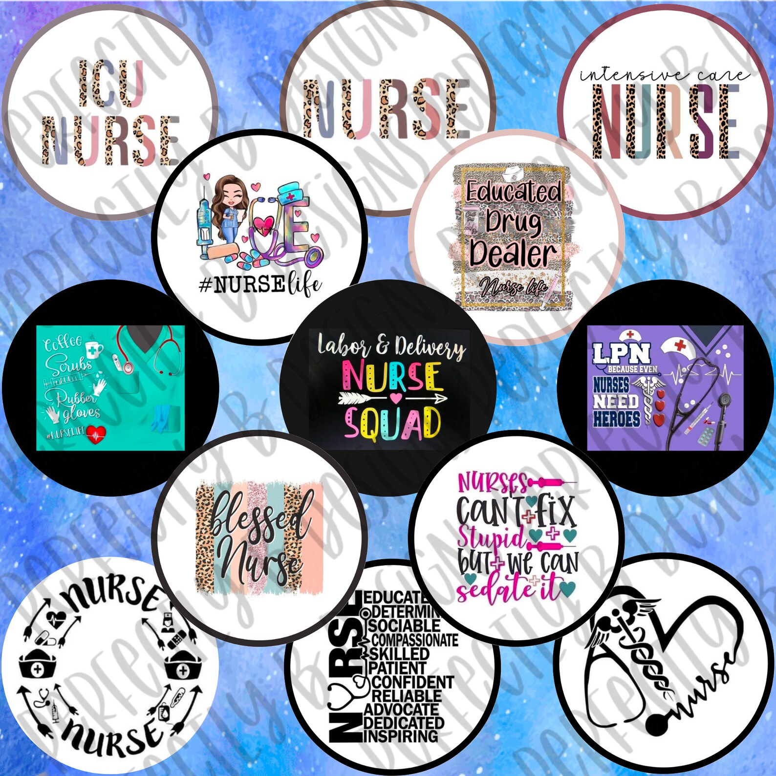 Nurse Life Grab Bag Cardstock Cutouts Cardstock Grab Bag Etsy