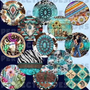 Western Grab Bag | Circle Cardstock Cutouts | Car Freshies | Freshie Cardstock | Western | Country | Howdy | Western Freshies | Cactus
