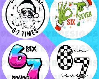 6 7 Designs | Circle Cardstock Cutouts | Freshie Cardstock