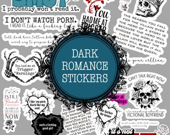 Dark Romance Book Stickers | Smut Stickers | Smut Lover | Kindle Stickers | Book Lover | Bookish Stickers