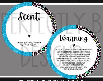 Freshie Scent Stickers PNG | Warning Labels | Car Air Freshener Instructions (Digital Download)